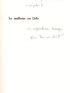 DES FORETS : Le malheur au Lido - Autographe, Edition Originale - Edition-Originale.com