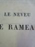 DIDEROT : Le neveu de Rameau, dialogue - Edition Originale - Edition-Originale.com