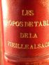 REIBER : Propos de table de la vieille Alsace - Autographe, Edition Originale - Edition-Originale.com
