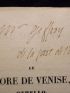 VIGNY : Le more de Venise, Othello - Autographe, Edition Originale - Edition-Originale.com