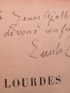 ZOLA : Lourdes - Autographe, Edition Originale - Edition-Originale.com