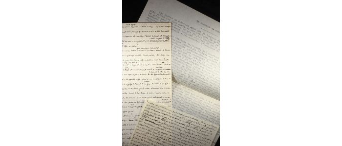 BLANCHOT : Le bonheur de conter. Manuscrit autographe et tapuscrit complets - Autographe, Edition Originale - Edition-Originale.com