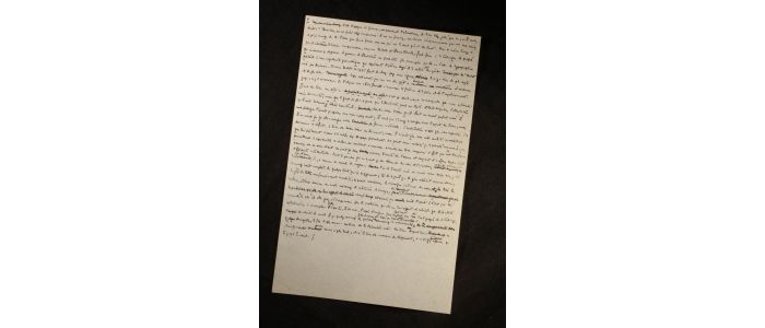 BLANCHOT : Le livre. Manuscrit autographe et tapuscrit complets - Autographe, Edition Originale - Edition-Originale.com