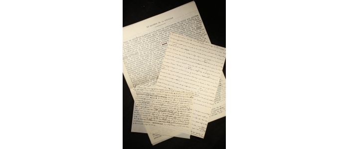 BLANCHOT : Mystère de la critique. Manuscrit autographe et tapuscrit complets.  - Autographe, Edition Originale - Edition-Originale.com