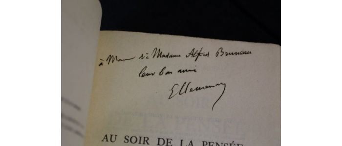 CLEMENCEAU : Au soir de la pensée - Autographe, Edition Originale - Edition-Originale.com