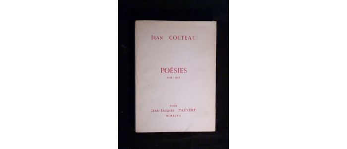 COCTEAU : Poésies 1946-1947 - Edition Originale - Edition-Originale.com