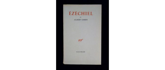 COHEN : Ezéchiel - Edition Originale - Edition-Originale.com