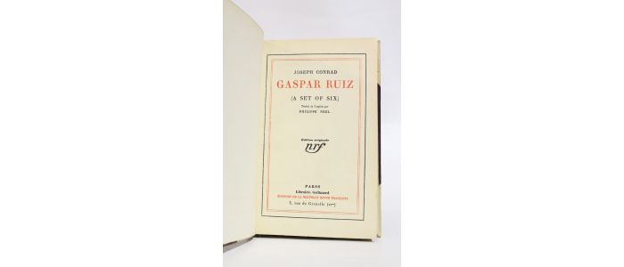 CONRAD : Gaspar Ruiz - Edition Originale - Edition-Originale.com