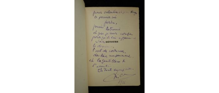 CREVEL : Détours - Autographe, Edition Originale - Edition-Originale.com