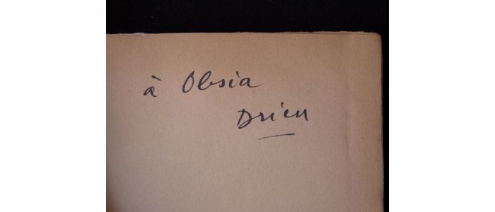 DRIEU LA ROCHELLE : Gilles - Autographe, Edition Originale - Edition-Originale.com