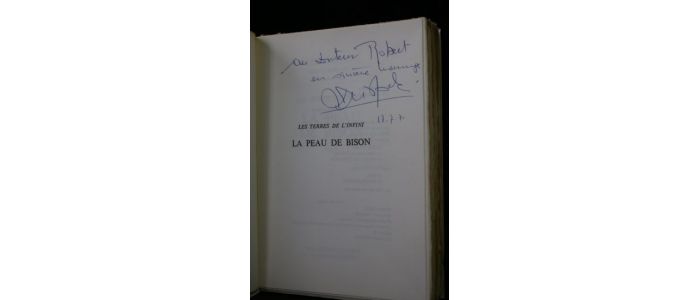FRISON-ROCHE : La peau de bison - Autographe, Edition Originale - Edition-Originale.com
