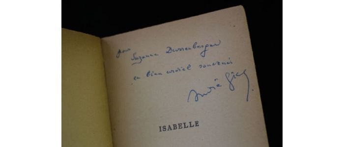 GIDE : Isabelle - Autographe, Edition Originale - Edition-Originale.com