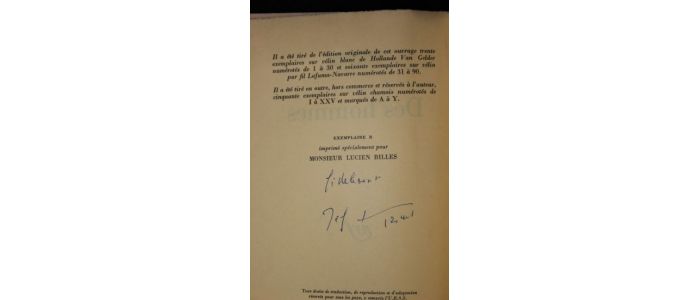 KESSEL : Des hommes - Autographe, Edition Originale - Edition-Originale.com