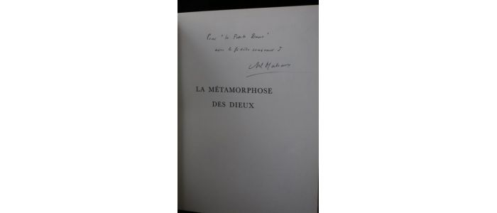 MALRAUX : La métamorphose des dieux - Autographe, Edition Originale - Edition-Originale.com