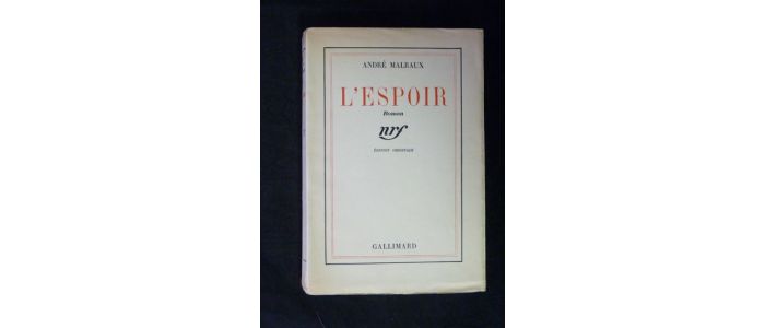 MALRAUX : L'espoir - Prima edizione - Edition-Originale.com