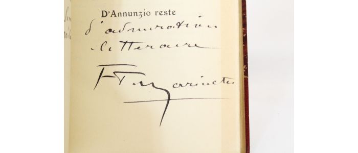 MARINETTI : Les dieux s'en vont d'Annunzio reste - Autographe, Edition Originale - Edition-Originale.com