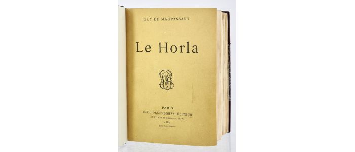 MAUPASSANT : Le Horla - Edition Originale - Edition-Originale.com