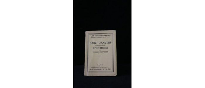 NIETZSCHE : Saint Janvier suivi de quelques aphorismes - Edition Originale - Edition-Originale.com