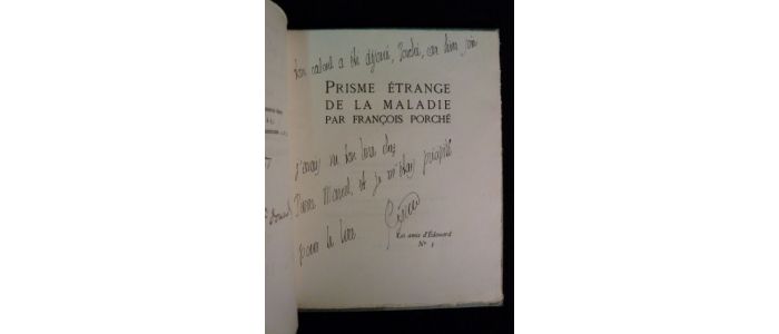 PEGUY : Prisme étrange de la maladie - Autographe, Edition Originale - Edition-Originale.com