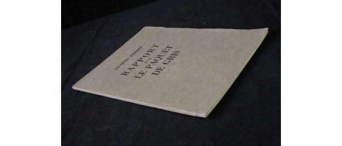 PERRET : Rapport sur le paquet de gris - Edition Originale - Edition-Originale.com