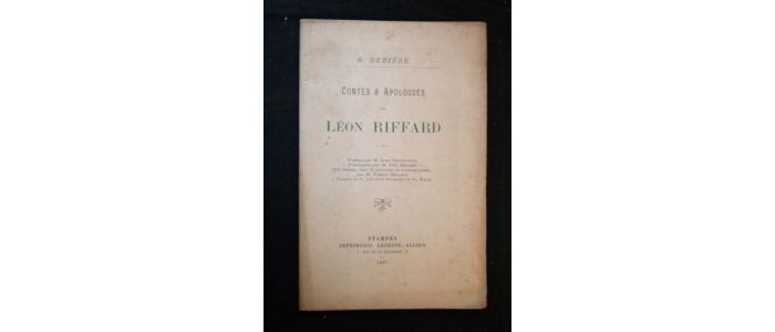 REBIERE : Contes et apologues de Léon Riffard - Edition Originale - Edition-Originale.com