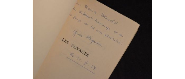 REGNIER : Les voyages - Autographe, Edition Originale - Edition-Originale.com