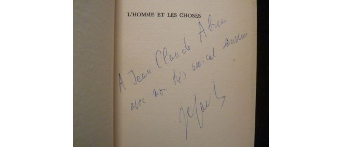 SARTRE : L'homme & les choses - Autographe, Edition Originale - Edition-Originale.com