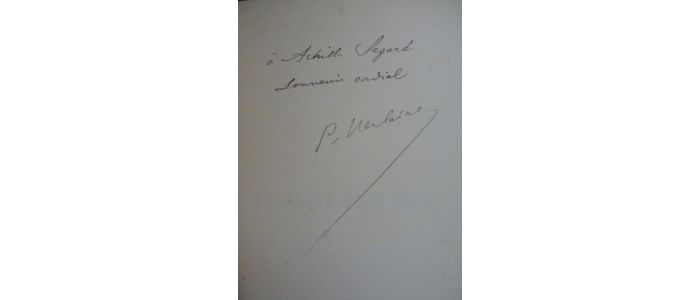 VERLAINE : Chansons pour elle - Autographe, Edition Originale - Edition-Originale.com