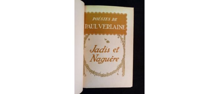 VERLAINE : Jadis et naguère - Edition Originale - Edition-Originale.com