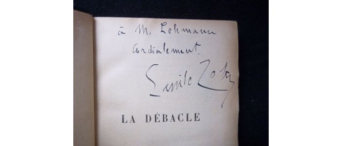 ZOLA : La débâcle - Autographe, Edition Originale - Edition-Originale.com