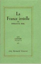 BERL : La France irréelle - Edition Originale - Edition-Originale.com