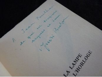 BRETON : La lampe dans l'horloge - Autographe, Edition Originale - Edition-Originale.com