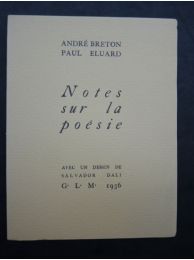 BRETON : Notes sur la poésie - Edition Originale - Edition-Originale.com