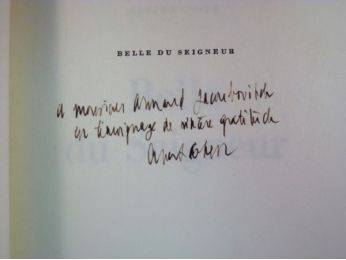 COHEN : Belle du seigneur - Autographe, Edition Originale - Edition-Originale.com