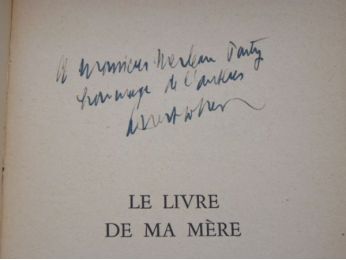 COHEN : Le livre de ma mère - Autographe, Edition Originale - Edition-Originale.com