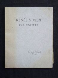 COLETTE : Renée Vivien - Edition Originale - Edition-Originale.com