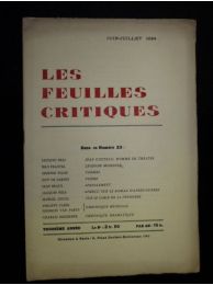 COLLECTIF : Les Feuilles critiques N°23 de la troisième année - Edition Originale - Edition-Originale.com