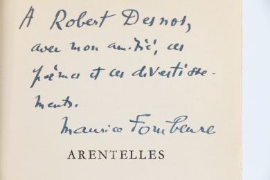 DESNOS : Arentelles - Exemplaire de Robert Desnos - Autographe, Edition Originale - Edition-Originale.com