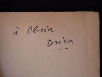 DRIEU LA ROCHELLE : Gilles - Autographe, Edition Originale - Edition-Originale.com