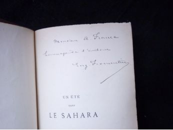 FROMENTIN : Un été dans le Sahara - Autographe, Edition Originale - Edition-Originale.com