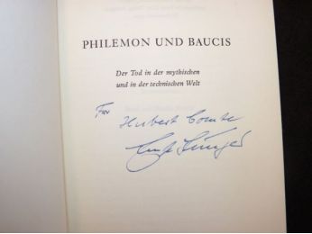 JUNGER : Philemon und Baucis, der tod in der mythischen und in der technischen welt - Autographe, Edition Originale - Edition-Originale.com