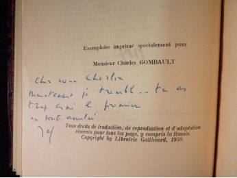 KESSEL : L'affaire Bernan - Autographe, Edition Originale - Edition-Originale.com
