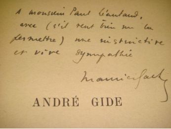 LEAUTAUD : André Gide - Autographe, Edition Originale - Edition-Originale.com