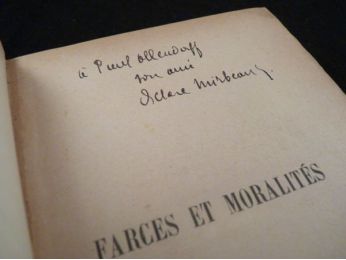 MIRBEAU : Farces et moralités - Autographe, Edition Originale - Edition-Originale.com