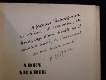 NIZAN : Aden Arabie - Autographe, Edition Originale - Edition-Originale.com