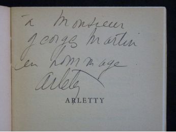 PERRIN : Arletty - Autographe, Edition Originale - Edition-Originale.com