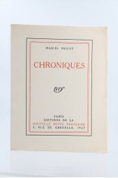 PROUST : Chroniques - Edition Originale - Edition-Originale.com