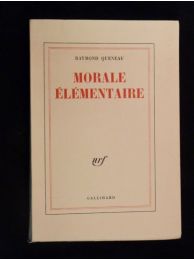 QUENEAU : Morale élémentaire - Edition Originale - Edition-Originale.com