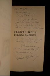 REBOUX : Trente-deux poèmes d'amour - Autographe, Edition Originale - Edition-Originale.com