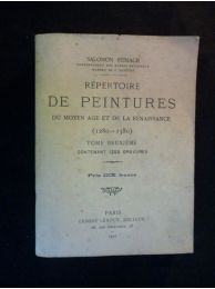 REINACH : Répertoire de peintures du Moyen Age et de la Renaissance (1280-1580). Tome 2 seul - Edition Originale - Edition-Originale.com